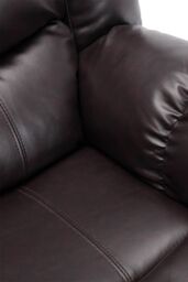 More4Homes Seattle Electric Recliner Bonded Leather 1+2+3 Seater Sofa Set in Brown - thumbnail 5