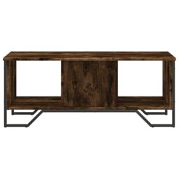 Berkfield Home Coffee Table Smoked Oak 100x51x40 cm Engineered Wood in Brown - Size: 100 x 51 x 40 cm - thumbnail 5