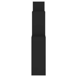 Berkfield Home Wall Cube Shelf Black 80x15x78.5 cm Engineered Wood - thumbnail 4