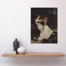 "Artery8 Albert Edelfelt Queen Bianca of Namur With Son Wall Art Print - Size: W12"" x H16""" - thumbnail 4