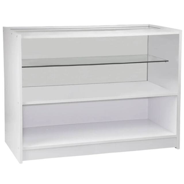 Monstershop C1200 Retail Shop Counter - Brilliant White - image 1