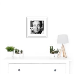 Artery8 Warren Portrait Goon Actor Peter Sellers Photo 8X8 Inch Square Wooden Framed Wall Art Print Picture with Mount in White - thumbnail 2