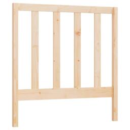 Berkfield Home Beautiful Bed Headboard 95x4x100 cm Solid Wood Pine in Light Tan - Size: 95 x 4 x 100 cm - thumbnail 3