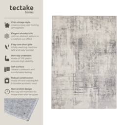 tectake Washable Rug Nadira 200 X 274 Cm - Beige/Grey in Beige - Size: 200 cm x 275 cm - thumbnail 2