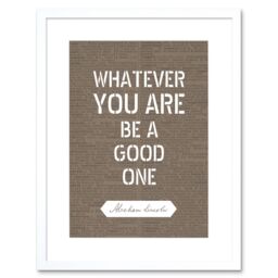 "Artery8 Wall Art Print Dictionary Page Quote Abraham Lincoln Good One Artwork Framed 9X7 Inch in White - Size: W7"" x H9""" - thumbnail 1