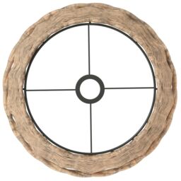 Berkfield Home Ceiling Lamp Shade Brown √ò38x23 cm Wicker - Size: 38x23 cm - thumbnail 5