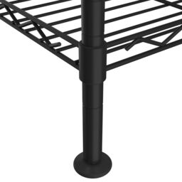 Berkfield Home 3-Tier Storage Rack 60x35x76 cm Black 150 kg - Size: 60 x 35 x 76 cm - thumbnail 6