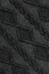 JVL Knit Rubber Backed Indoor Doormat 45x75cm Charcoal in Dark Grey - Size: 45 cm x 75 cm - thumbnail 3