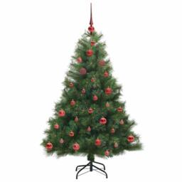Berkfield Home Realistic Artificial Christmas Tree with 150 LEDs Green 150 cm PE - thumbnail 4