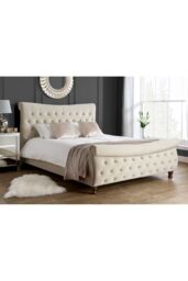 Birlea Copenhagen Upholstered Fabric Bed in Brown - Size: King - thumbnail 1