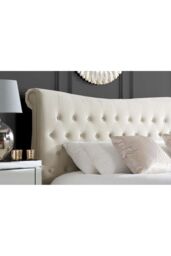 Birlea Copenhagen Upholstered Fabric Bed in Brown - Size: King - thumbnail 2