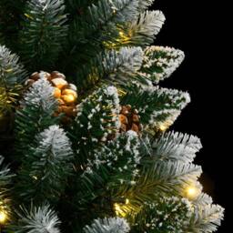 Berkfield Home Artificial Christmas Tree 300 LEDs 210 cm in Green - thumbnail 8