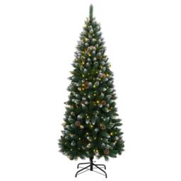 Berkfield Home Artificial Christmas Tree 300 LEDs 210 cm in Green - thumbnail 1