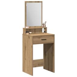 Berkfield Home Dressing Table with Drawers Artisan Oak 50x41x140 cm in Brown - Size: 50 x 41 x 140 cm - thumbnail 3