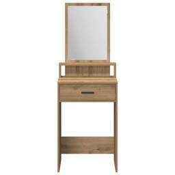 Berkfield Home Dressing Table with Drawers Artisan Oak 50x41x140 cm in Brown - Size: 50 x 41 x 140 cm - thumbnail 5