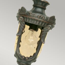 Netlighting Philadelphia 1 Light Medium Outdoor Ceiling Chain Lantern Old Bronze IP44 E27 in Brown - thumbnail 3