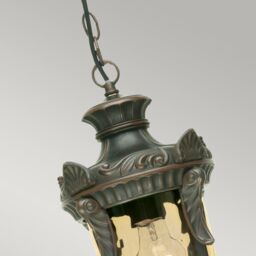 Netlighting Philadelphia 1 Light Medium Outdoor Ceiling Chain Lantern Old Bronze IP44 E27 in Brown - thumbnail 2