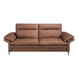 Angel Cerda 2-Seater Brown Cowhide Leather Sofa, Model - thumbnail 2