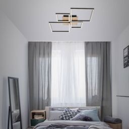 BRILONER Black Wood 2x14W 2x8W LED Ceiling Light - thumbnail 9