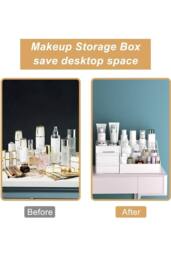 Large Capacity Professional Cosmetics Organizer in White - thumbnail 5
