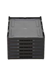 Living and Home 6-Tier Foldable Shoe Cabinet Shoe Storage Box in Black - thumbnail 5