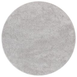 Berkfield Home Shaggy Rug with Latex Backing Grey √∏120 cm - Size: Medium - thumbnail 2