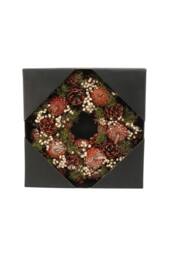 KDMD Autumnal Pine Cone Wreath 30cm in Brown - thumbnail 3