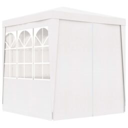 Berkfield Home Professional Party Tent with Side Walls 2x2 m White 90 g/m ² - thumbnail 4