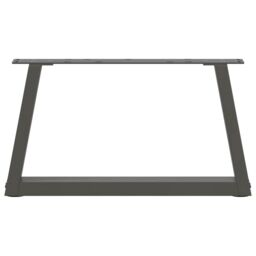 Berkfield Home Dining Table Legs V-Shape 2 pcs Anthracite 70x(30-31.3) cm Steel in Black - thumbnail 5