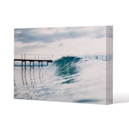 Benjamin Tate Design Ocean ideal wave in ocean. Breaking blue waves (Canvas Print) / 101 x 77 x 4cm in Natural - Size: 101 x 77 x 4 cm - thumbnail 1