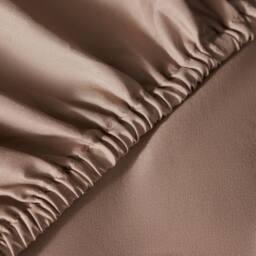 OHS Plain Bed Sheet Microfibre Deep Fitted Soft in Natural - Size: Single - thumbnail 3