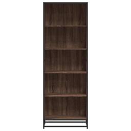 Berkfield Home Modern Bookcase Brown Oak 60x35x170.5 cm Engineered Wood - thumbnail 4