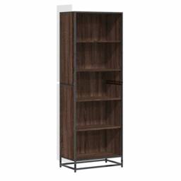 Berkfield Home Modern Bookcase Brown Oak 60x35x170.5 cm Engineered Wood - thumbnail 3