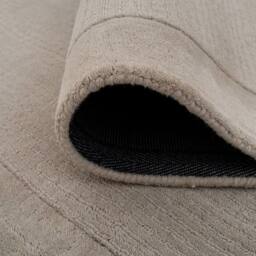 Kukoon Deep Pile Natural Wool Bedroom Area Rug Beige, Grey, Green Bedside Mat 120cm x 170cm in Grey - Size: 120 cm x 170 cm - thumbnail 6