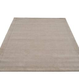 Kukoon Deep Pile Natural Wool Bedroom Area Rug Beige, Grey, Green Bedside Mat 120cm x 170cm in Grey - Size: 120 cm x 170 cm - thumbnail 4