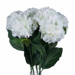Lemon Pavilion Furniture and Decor White Small Head Hydrangea Artificial Flower - L15 x W15 x H71 cm - thumbnail 4