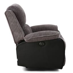 SquareBoxx Valencia Manual Latch Recliner Armchair in Grey - thumbnail 2