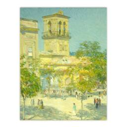 Artery8 Childe Hassam Framed Wall Art Street of the Great Captain Cityscape - Size: A4 - thumbnail 3