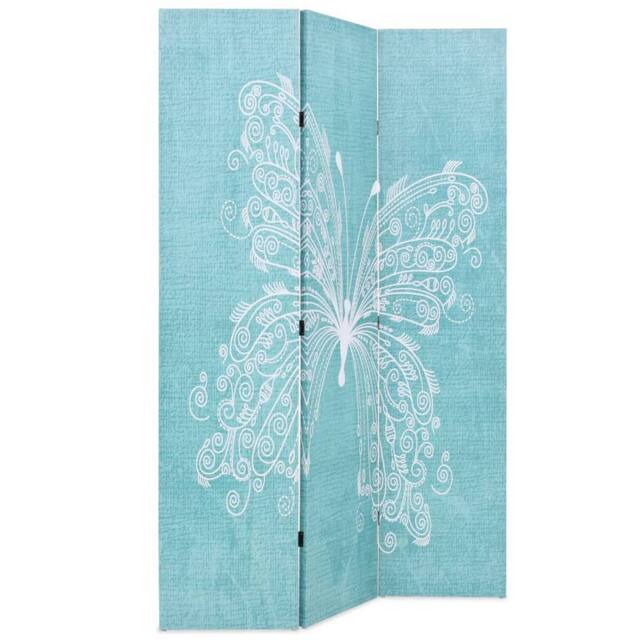 Berkfield Home Folding Room Divider 120x170 cm Butterfly Blue - image 1