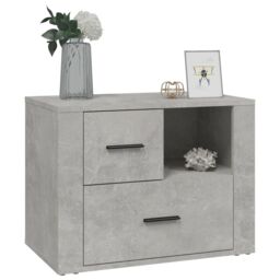 Berkfield Home Bedside Cabinet Concrete Grey 60x36x45 cm Engineered Wood - Size: 60 x 36 x 45 cm - thumbnail 4