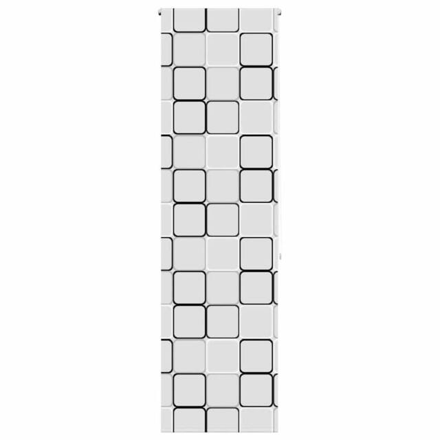 Berkfield Home Shower Roller Blind 80x240 cm Fabric Width 76 cm in White - image 1