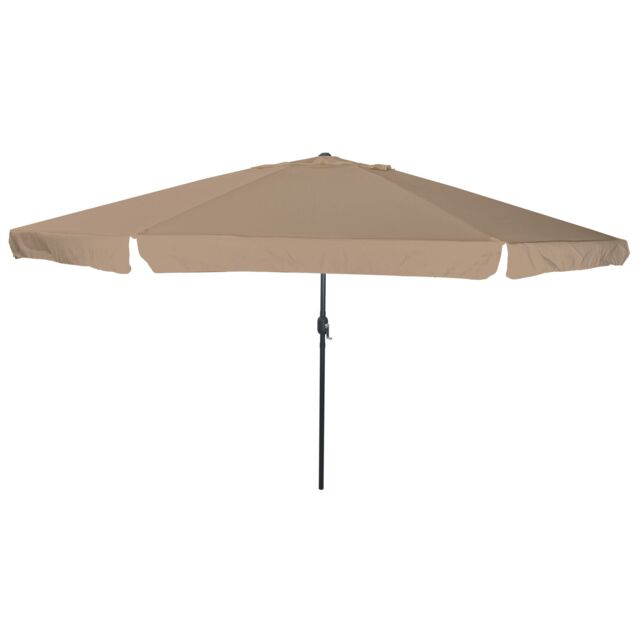 Berkfield Home Garden Parasol √∏395x245 cm Taupe - Size: 395x245 cm - image 1