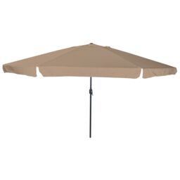 Berkfield Home Garden Parasol √∏395x245 cm Taupe - Size: 395x245 cm - thumbnail 1