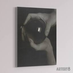 "Artery8 The Crystal Ball Rebecca Strand Stieglitz Canvas Wall Art Print in Grey - Size: W12"" x H16""" - thumbnail 2