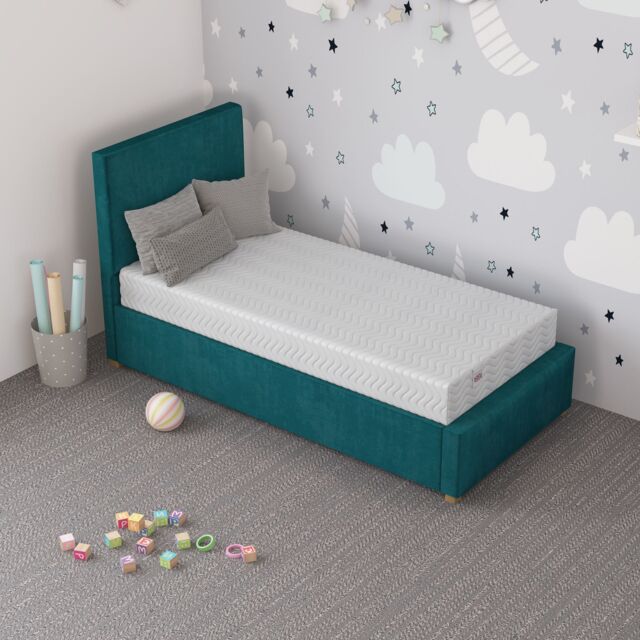 Aspire Otho Anti Allergy Kids Foam Mattress with OEKO-TEX fabric in White - Size: Small Double