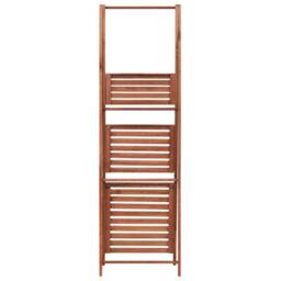 Berkfield Home Plant Stand Cedar Wood 45x40x145 cm in Brown - Size: 45 x 40 x 145 cm - thumbnail 4