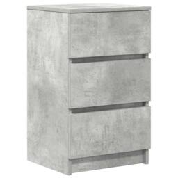 Berkfield Home Bedside Cabinets with 3 Drawers 2 pcs Concrete Grey 39x35x65 cm - Size: 39 x 35 x 65 cm - thumbnail 5
