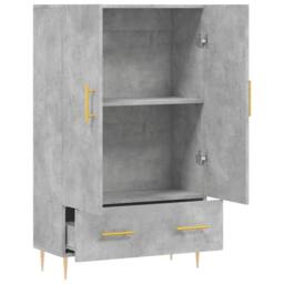 Berkfield Home Highboard Concrete Grey 69.5x31x115 cm Engineered Wood - thumbnail 5