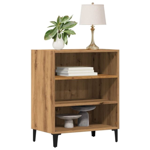 Berkfield Home Sideboard Artisan Oak 57x35x75 cm Engineered Wood in Brown - Size: 57 x 35 x 75 cm - image 1