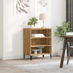 Berkfield Home Sideboard Artisan Oak 57x35x75 cm Engineered Wood in Brown - Size: 57 x 35 x 75 cm - thumbnail 3